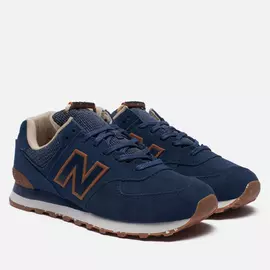 Мужские кроссовки New Balance ML574SOH, цвет синий, размер 43 EU