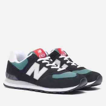 Мужские кроссовки New Balance U574MGH, цвет чёрный, размер 45.5 EU