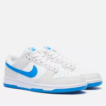 Мужские кроссовки Nike Dunk Low Retro, цвет белый, размер 42 EU