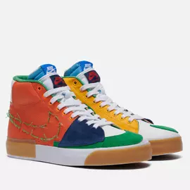 Мужские кроссовки Nike SB Zoom Blazer Mid Edge Leather, цвет оранжевый, размер 42.5 EU