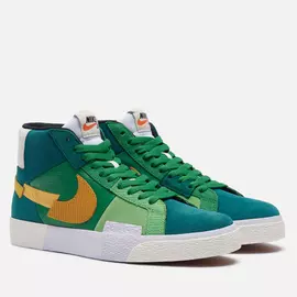 Мужские кроссовки Nike SB Zoom Blazer Mid Premium Mosaic, цвет зелёный, размер 46 EU