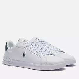 Мужские кроссовки Polo Ralph Lauren Heritage Court II Nappa Leather, цвет белый, размер 44 EU