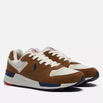 Мужские кроссовки Polo Ralph Lauren Trackster Pony Mesh/Suede, цвет коричневый, размер 43 EU