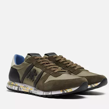 Мужские кроссовки Premiata Eric 7097, цвет оливковый, размер 42 EU