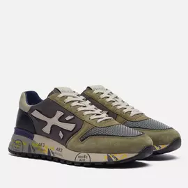 Мужские кроссовки Premiata Mick 5338, цвет зелёный, размер 45 EU