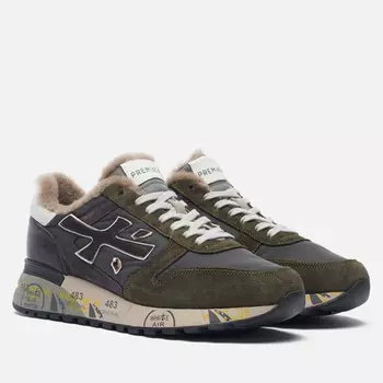 Мужские кроссовки Premiata Mick 6566M, цвет зелёный, размер 41 EU