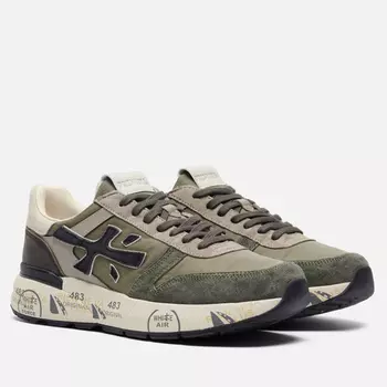 Мужские кроссовки Premiata Mick 7720, цвет оливковый, размер 40 EU