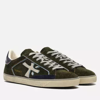 Мужские кроссовки Premiata Steven 6465, цвет оливковый, размер 45 EU