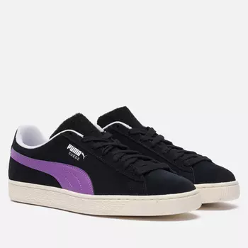 Мужские кроссовки Puma Suede Patch, цвет чёрный, размер 46 EU