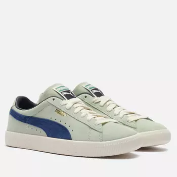 Мужские кроссовки Puma Suede VTG, цвет зелёный, размер 46 EU