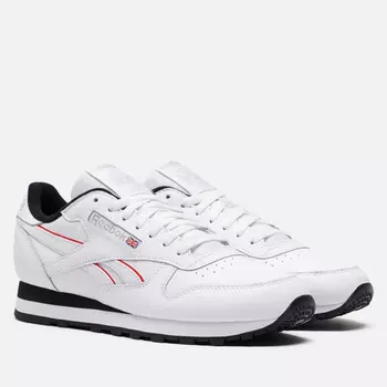 Мужские кроссовки Reebok Classic Leather, цвет белый, размер 45 EU