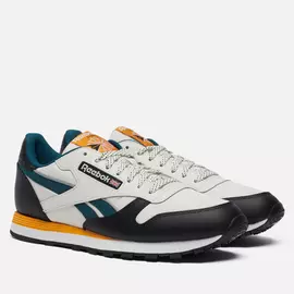 Мужские кроссовки Reebok Classic Leather, цвет белый, размер 45.5 EU