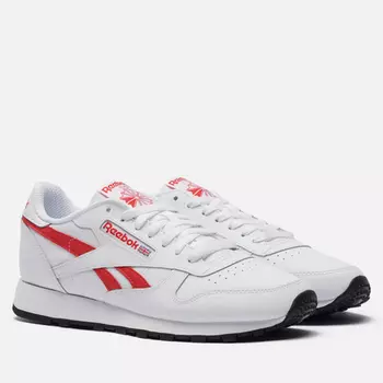 Мужские кроссовки Reebok Classic Leather, цвет белый, размер 45.5 EU