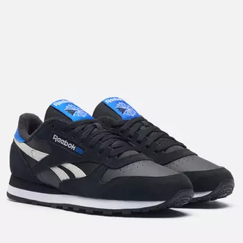 Мужские кроссовки Reebok Classic Leather, цвет чёрный, размер 45 EU