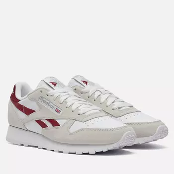 Мужские кроссовки Reebok Classic Leather, цвет серый, размер 42 EU