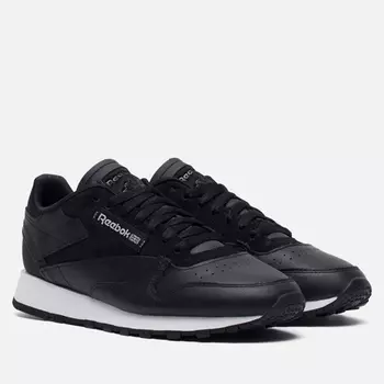 Мужские кроссовки Reebok Classic Leather Make It Yours, цвет чёрный, размер 45 EU