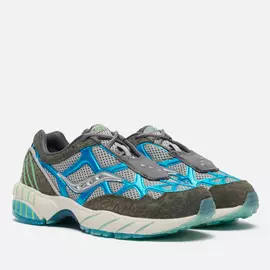 Мужские кроссовки Saucony x Fresh Rags Grid Web Manatee, цвет серый, размер 46 EU