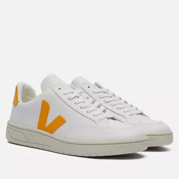 Мужские кроссовки VEJA V-12 Leather, цвет белый, размер 40 EU