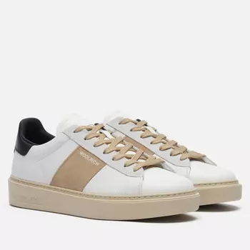 Мужские кроссовки Woolrich Classic Court Leather/Suede, цвет белый, размер 42 EU