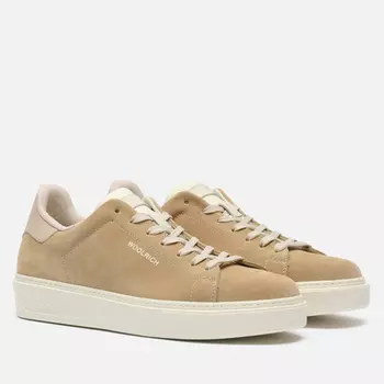 Мужские кроссовки Woolrich Classic Court Suede, цвет бежевый, размер 45.5 EU