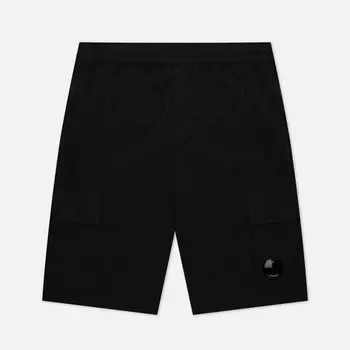 Мужские шорты C.P. Company Chrome-R Cargo Garment Dyed, цвет чёрный, размер 50