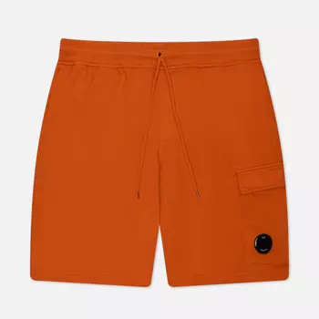 Мужские шорты C.P. Company Cotton Diagonal Fleece Cargo Resist Dyed, цвет оранжевый, размер L