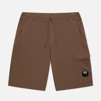 Мужские шорты C.P. Company Cotton Fleece Cargo, цвет коричневый, размер XXL
