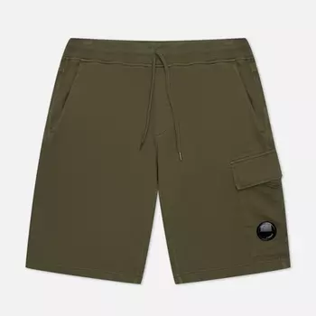 Мужские шорты C.P. Company Cotton Fleece Cargo, цвет зелёный, размер M
