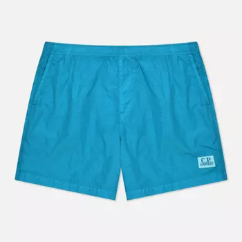 Мужские шорты C.P. Company Flatt Nylon Swim, цвет голубой, размер 48