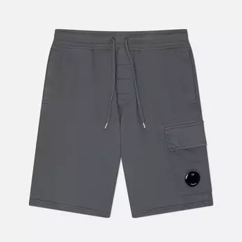 Мужские шорты C.P. Company Light Fleece Cargo Lens, цвет серый, размер S