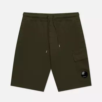 Мужские шорты C.P. Company Light Fleece Regular Cargo, цвет оливковый, размер M