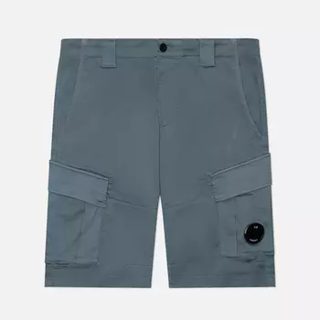 Мужские шорты C.P. Company Sateen Stretch Cargo, цвет голубой, размер 46