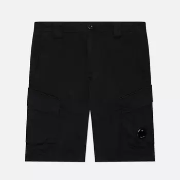 Мужские шорты C.P. Company Sateen Stretch Cargo, цвет чёрный, размер 46
