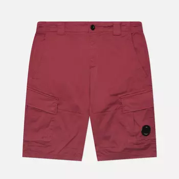 Мужские шорты C.P. Company Stretch Sateen Cargo Lens Detail, цвет бордовый, размер 54