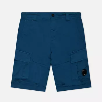 Мужские шорты C.P. Company Stretch Sateen Cargo Lens Detail, цвет синий, размер 50