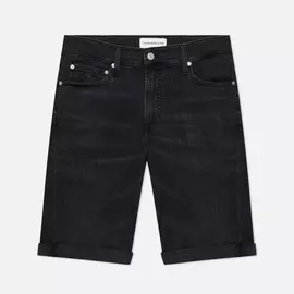 Мужские шорты Calvin Klein Jeans Slim Denim, цвет чёрный, размер 32