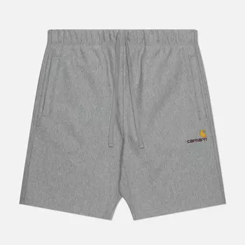 Мужские шорты Carhartt WIP American Script Sweat, цвет серый, размер XL