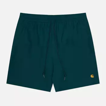 Мужские шорты Carhartt WIP Chase Swim 3.7 Oz, цвет зелёный, размер L