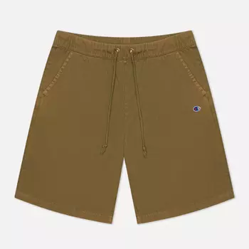 Мужские шорты Champion Reverse Weave Cotton Twill Jogger, цвет оливковый, размер L