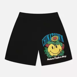 Мужские шорты Chinatown Market Smiley Planter, цвет чёрный, размер S