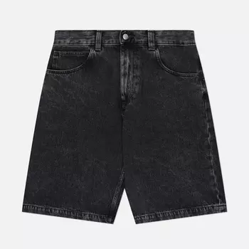 Мужские шорты Edwin Worker Pembroke Black Denim 13.56 Oz, цвет чёрный, размер 32