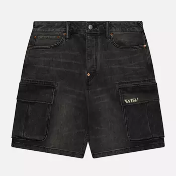 Мужские шорты Evisu Seagull Printed, цвет чёрный, размер 30