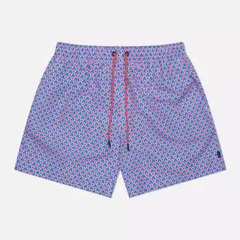 Мужские шорты Hackett Floral Geo Swim, цвет голубой, размер XXL