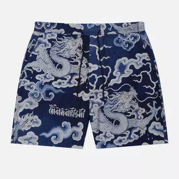 Мужские шорты maharishi Cloud Dragon Swim, цвет синий, размер XXL