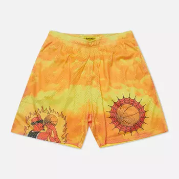 Мужские шорты MARKET Unholy Jumper Mesh, цвет оранжевый, размер L