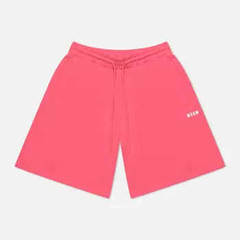 Мужские шорты MSGM Micrologo Relaxed Fit, цвет розовый, размер L