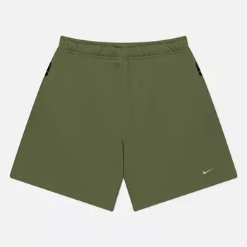 Мужские шорты Nike Solo Swoosh Fleece, цвет зелёный, размер L