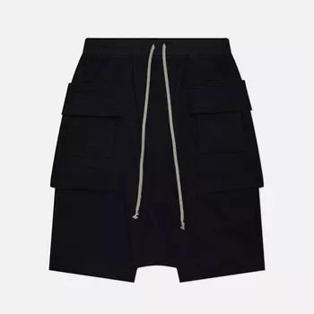 Мужские шорты Rick Owens DRKSHDW Lido Creatch Cargo Pods, цвет чёрный, размер XXL