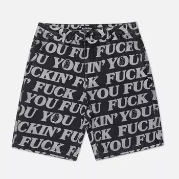 Мужские шорты RIPNDIP Fuckin Fuck Denim, цвет чёрный, размер 36