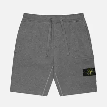 Мужские шорты Stone Island Cargo Bermuda Regular Fit, цвет серый, размер S
